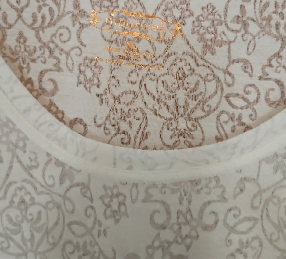 Maurices Lace Long Sleeve Top - Cream - Picture 2 of 3